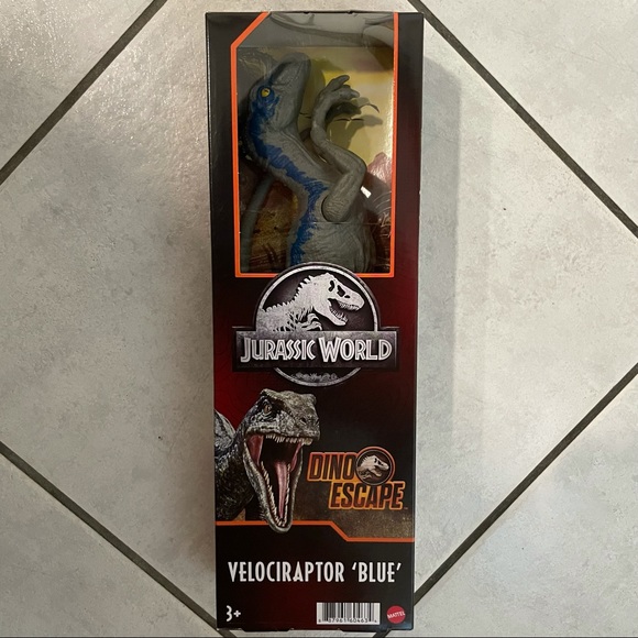 12” Jurassic World Velociraptor Blue Dino Escape - Picture 3 of 5